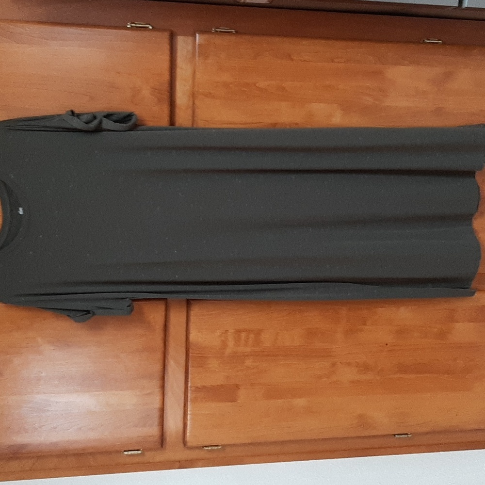 Olive Green Midi Dress 1X